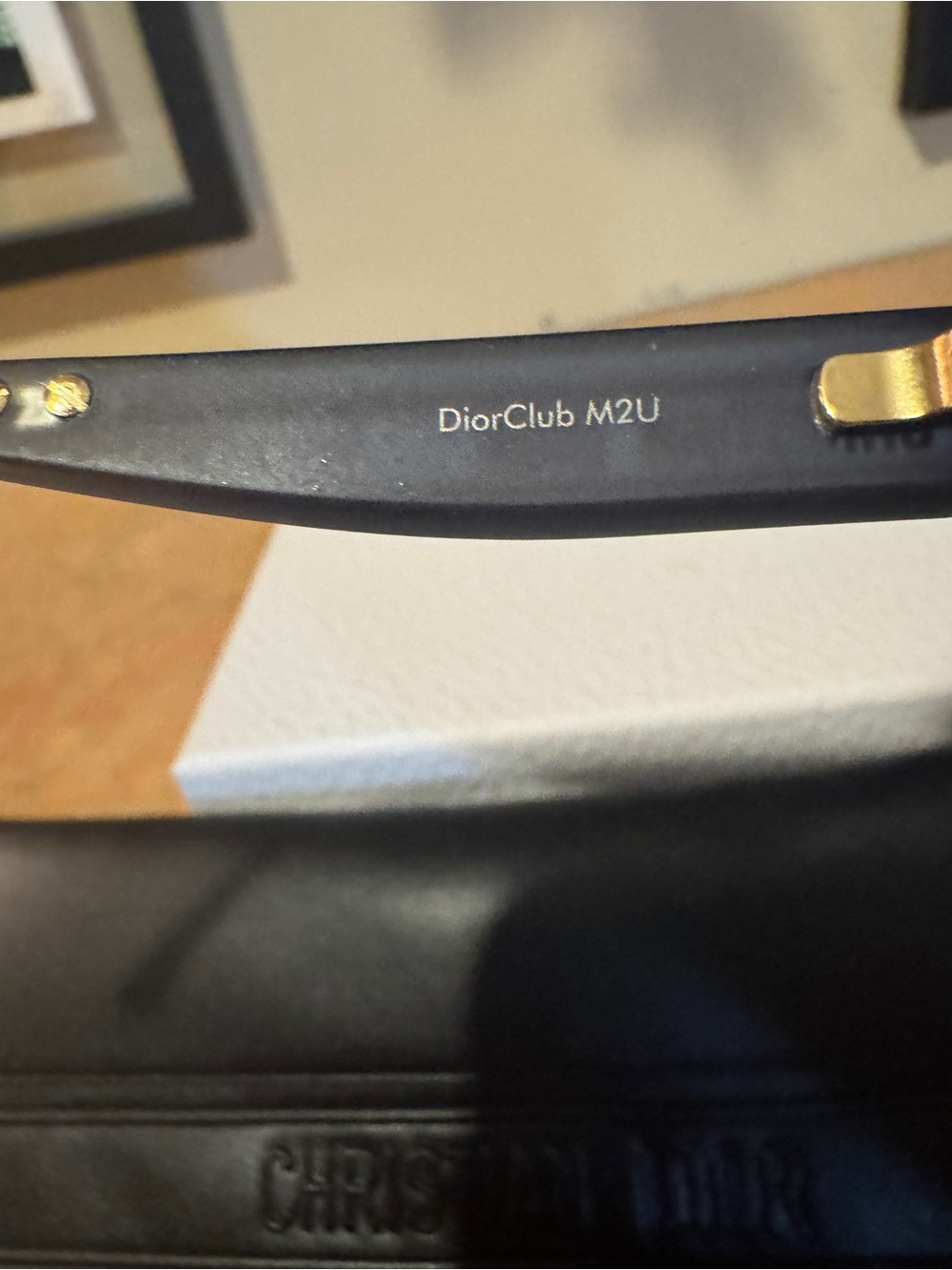 NIB Dior DiorClub M2U Blue/White Monogram Shield Mask Sunglasses - Picture 5 of 8